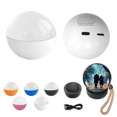 JniTyOpt crystal ball front view showing clear dome and display benefit: elegant presentation