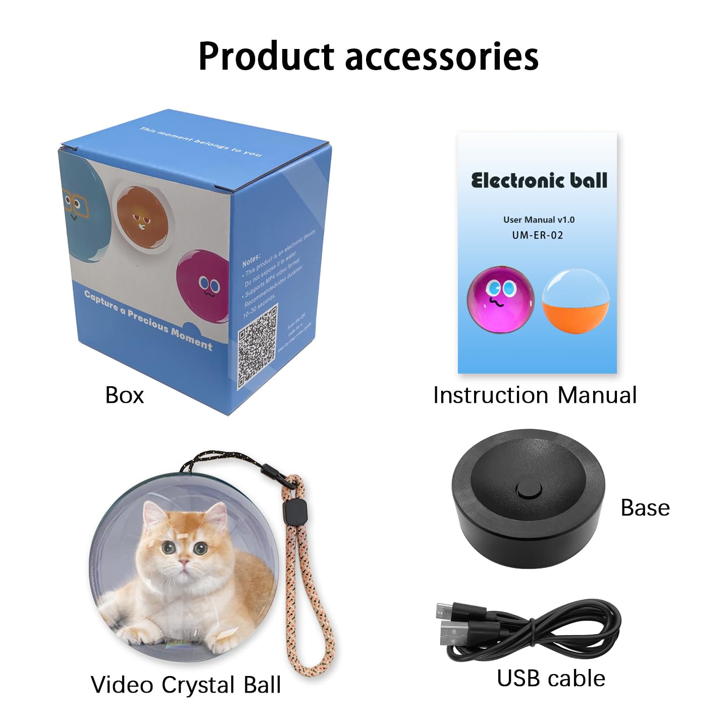 JniTyOpt crystal ball hanging rope in use showing mobile display convenience benefit