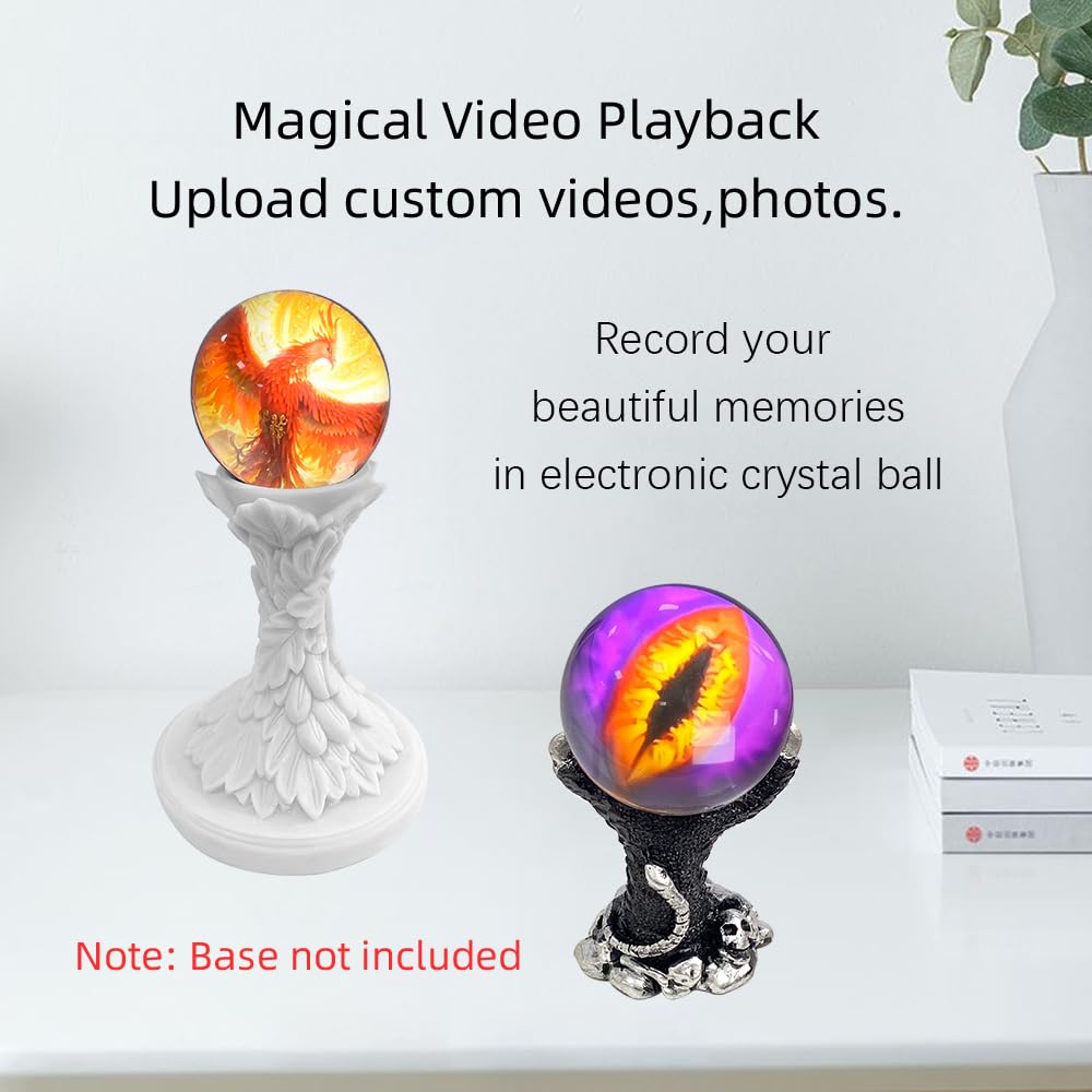JniTyOpt crystal ball side profile highlighting sleek curve and portability benefit