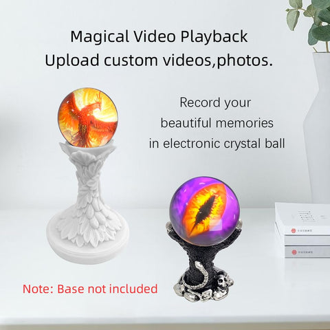 JniTyOpt crystal ball side profile highlighting sleek curve and portability benefit