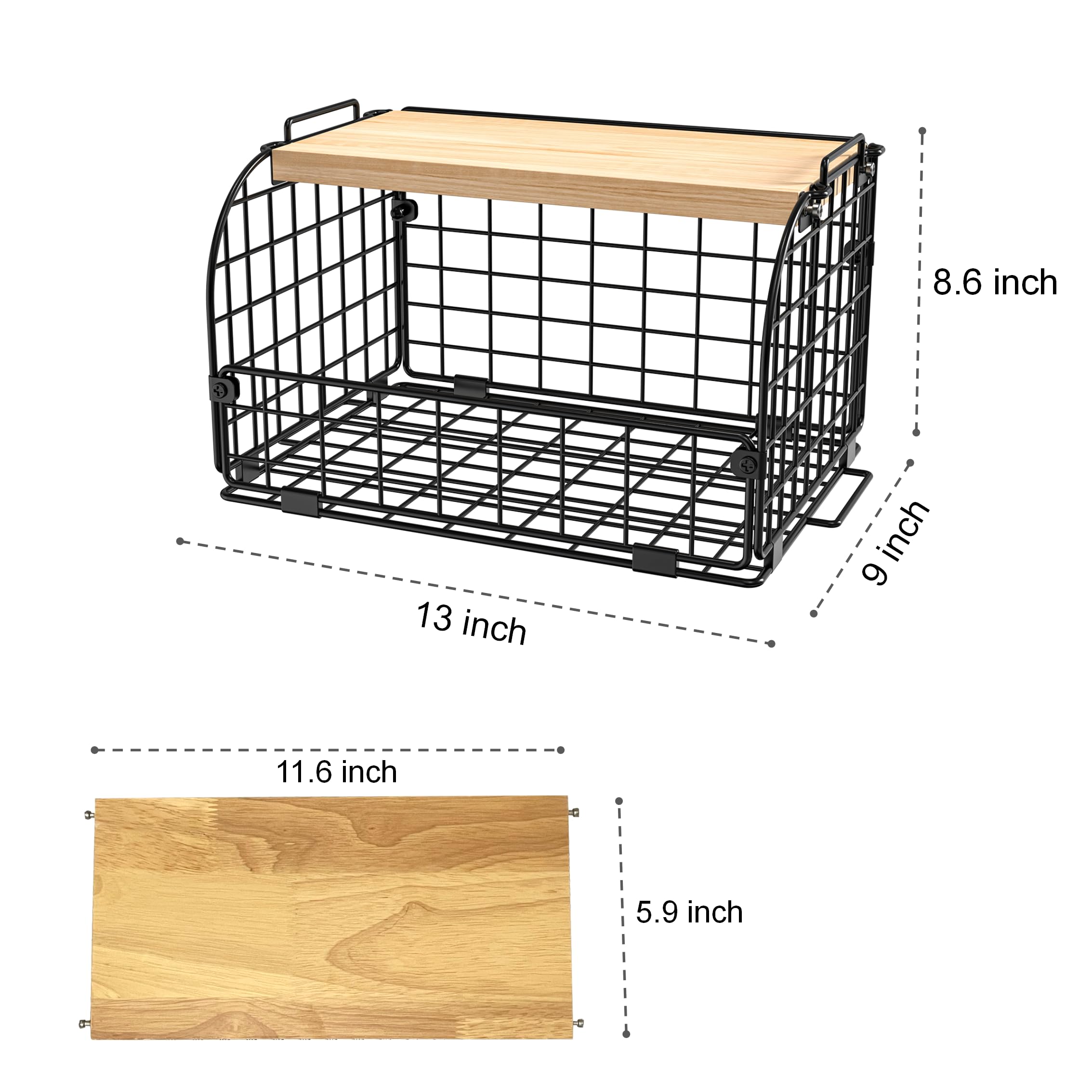 Joben Oligey open-front basket with fruit being removed showing effortless access benefit