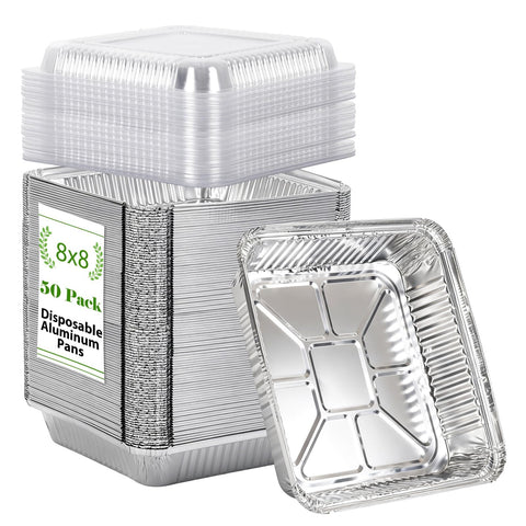 JOCHER front packaging showing 50 pans and lids, easy bulk convenience