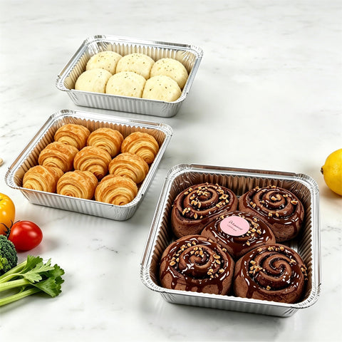 JOCHER pan filled with brownies, ready-to-serve presentation benefit