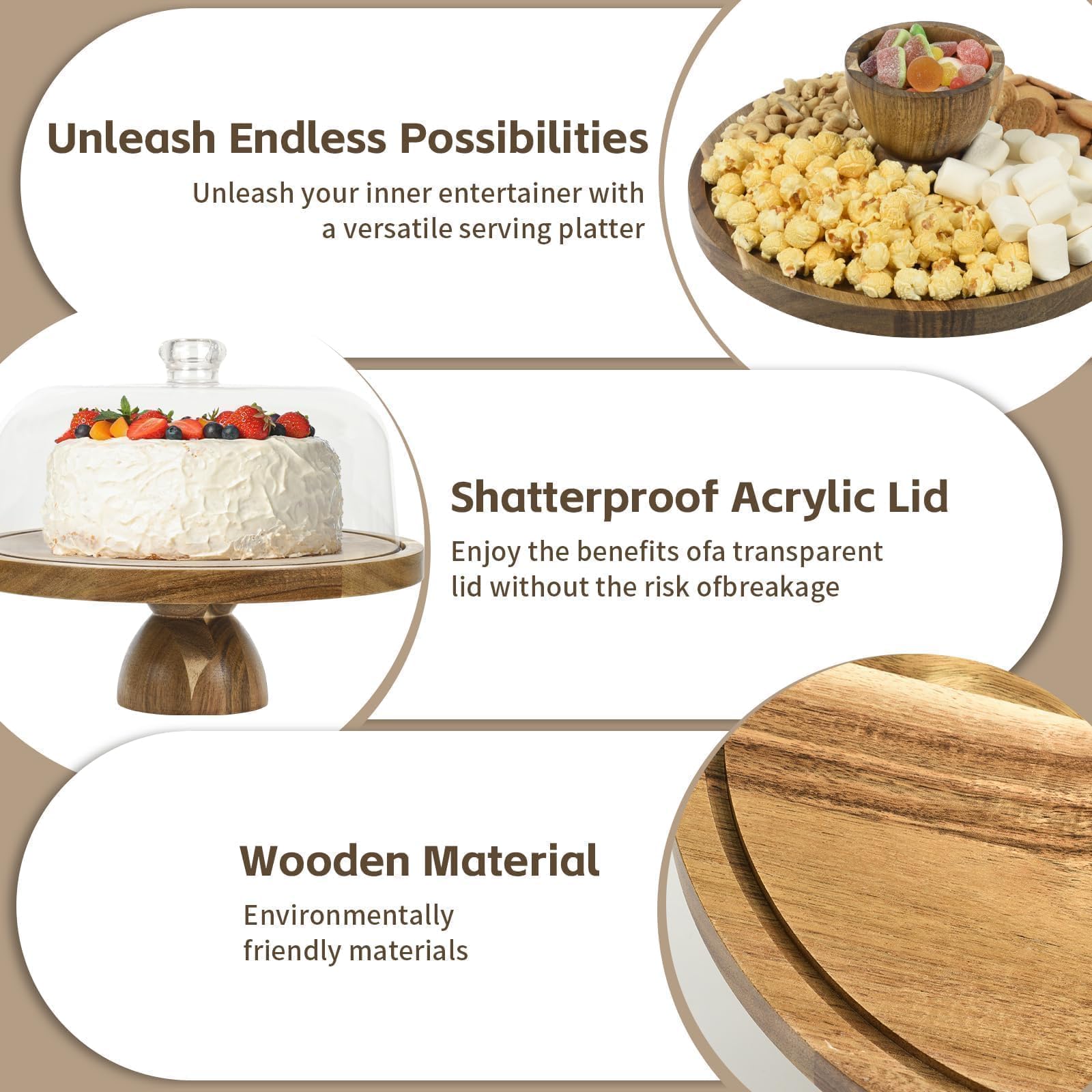 JOCHER detailed acacia wood grain highlighting durable finish