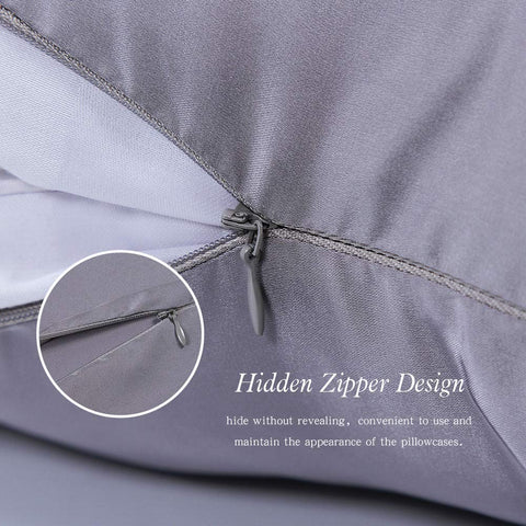 Jocoku pillowcase on bed in bedroom setting demonstrating cool, breathable comfort