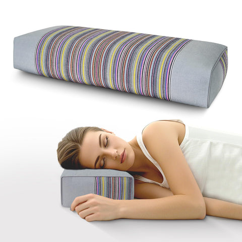 JOERRES pillow front view showing organic cover and adjustable support benefits