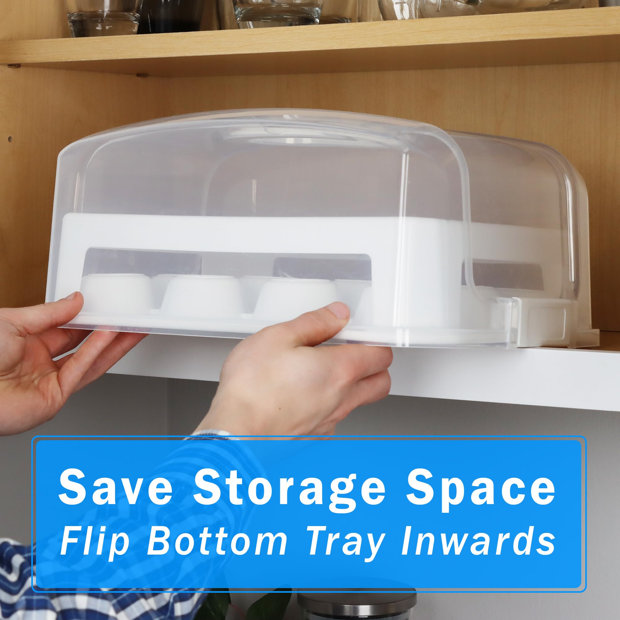 JOEY'Z trays arranged as two-tier display for instant serving and presentation