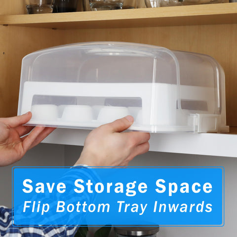 JOEY'Z trays arranged as two-tier display for instant serving and presentation
