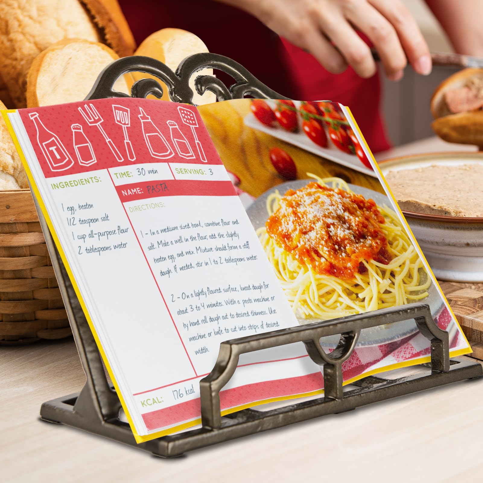 jogreful size comparison with common cookbook showing wide platform capacity
