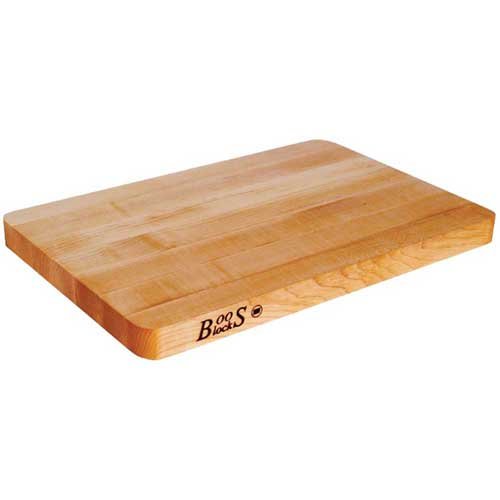 John Boos board in use chopping vegetables for efficient prep