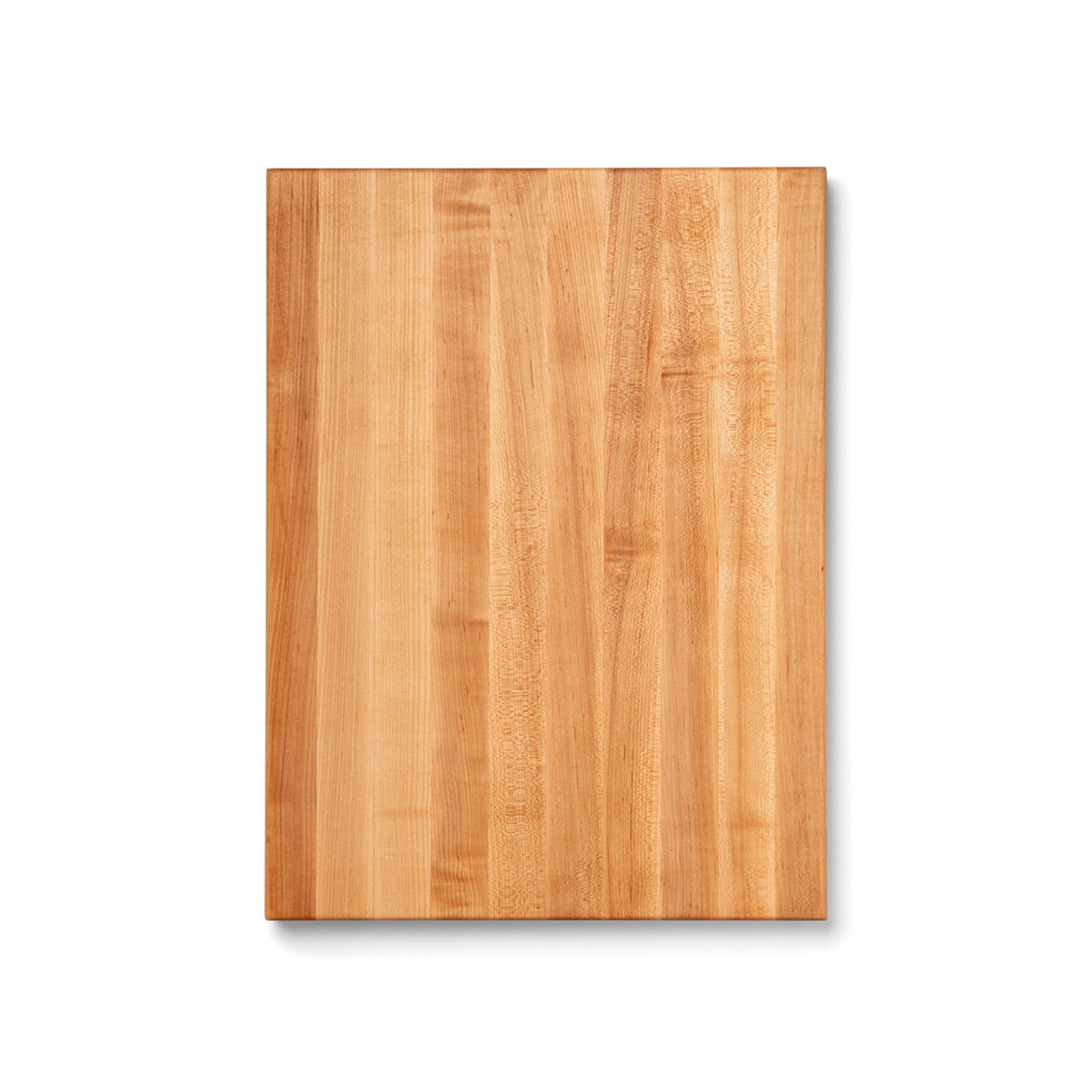 John Boos front view of 24x18 maple board shows stable work surface benefit