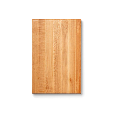John Boos front view of maple cutting board showing clean surface and stability