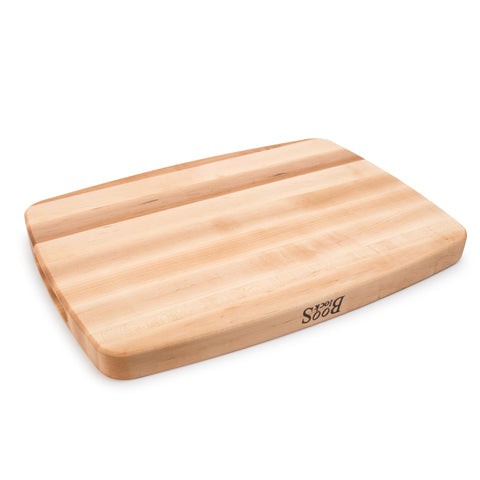John Boos recessed finger grips side view for secure lifting benefit