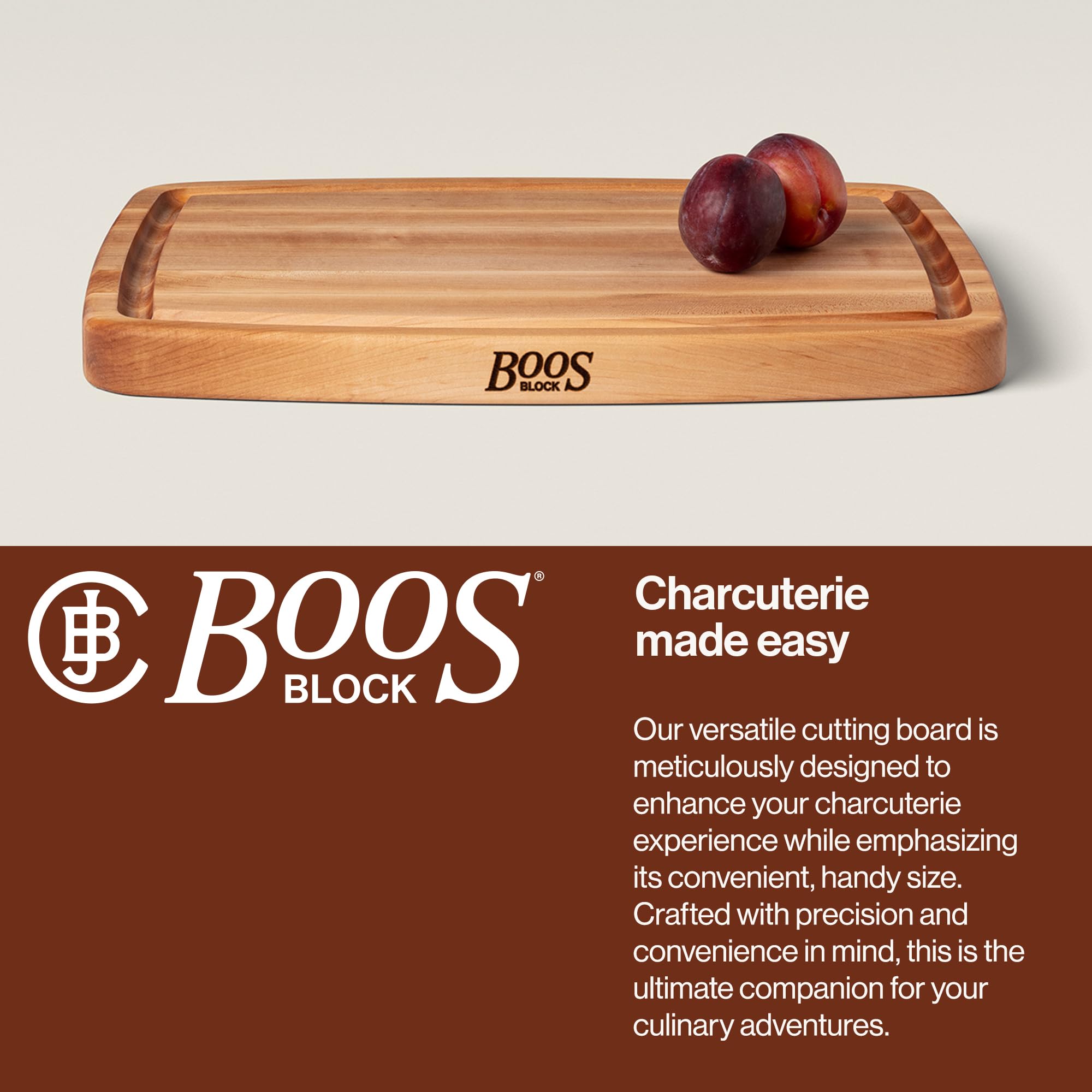 John Boos rounded edges profile reducing splintering and improving safety