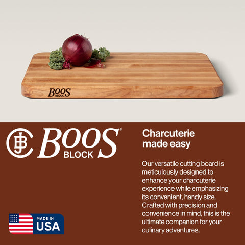 John Boos eased corner close-up reducing snags and improving handling benefit