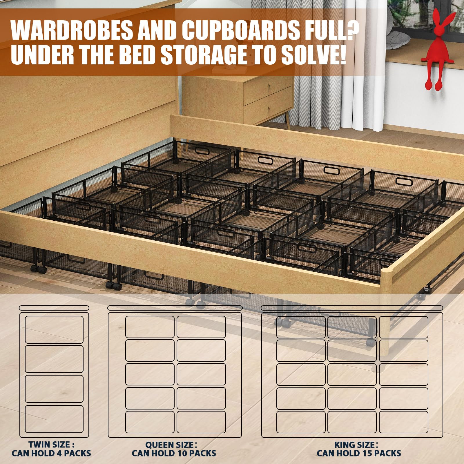 joibabe metal frame and shelf detail showing durable carbon steel construction for stronger loads