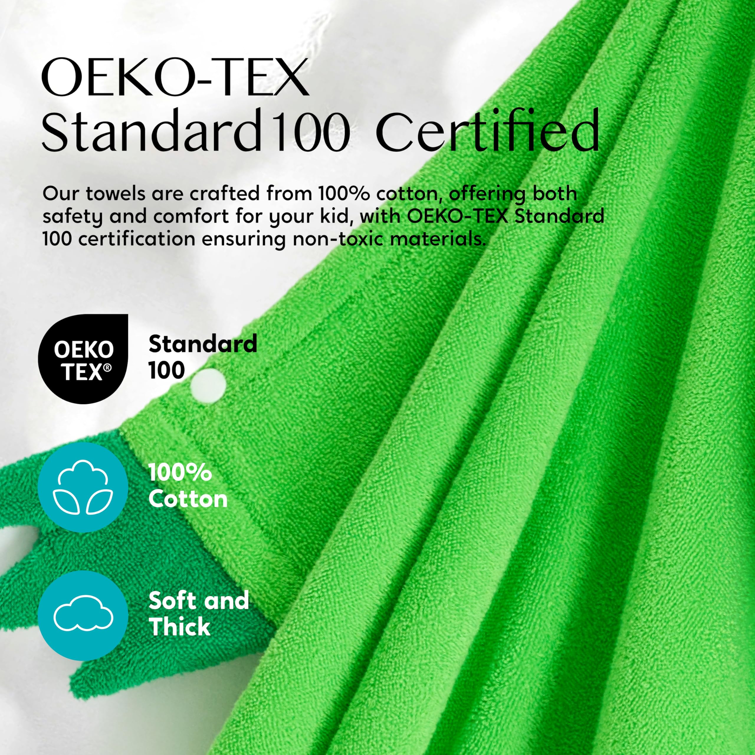 Joiedomi cotton terry fabric close-up highlighting soft absorbent texture