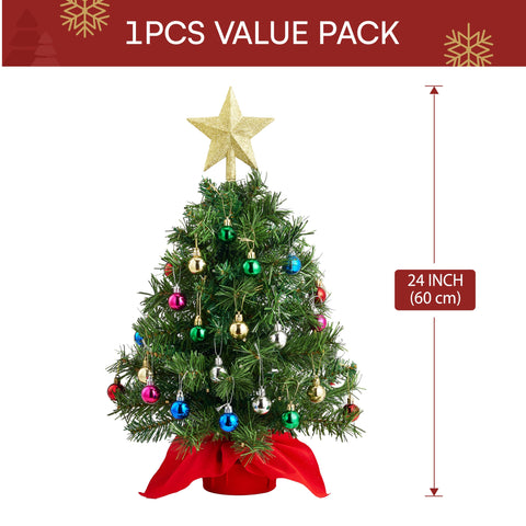 Joiedomi lit clear LED string on branches showing warm glow and cordless convenience benefit