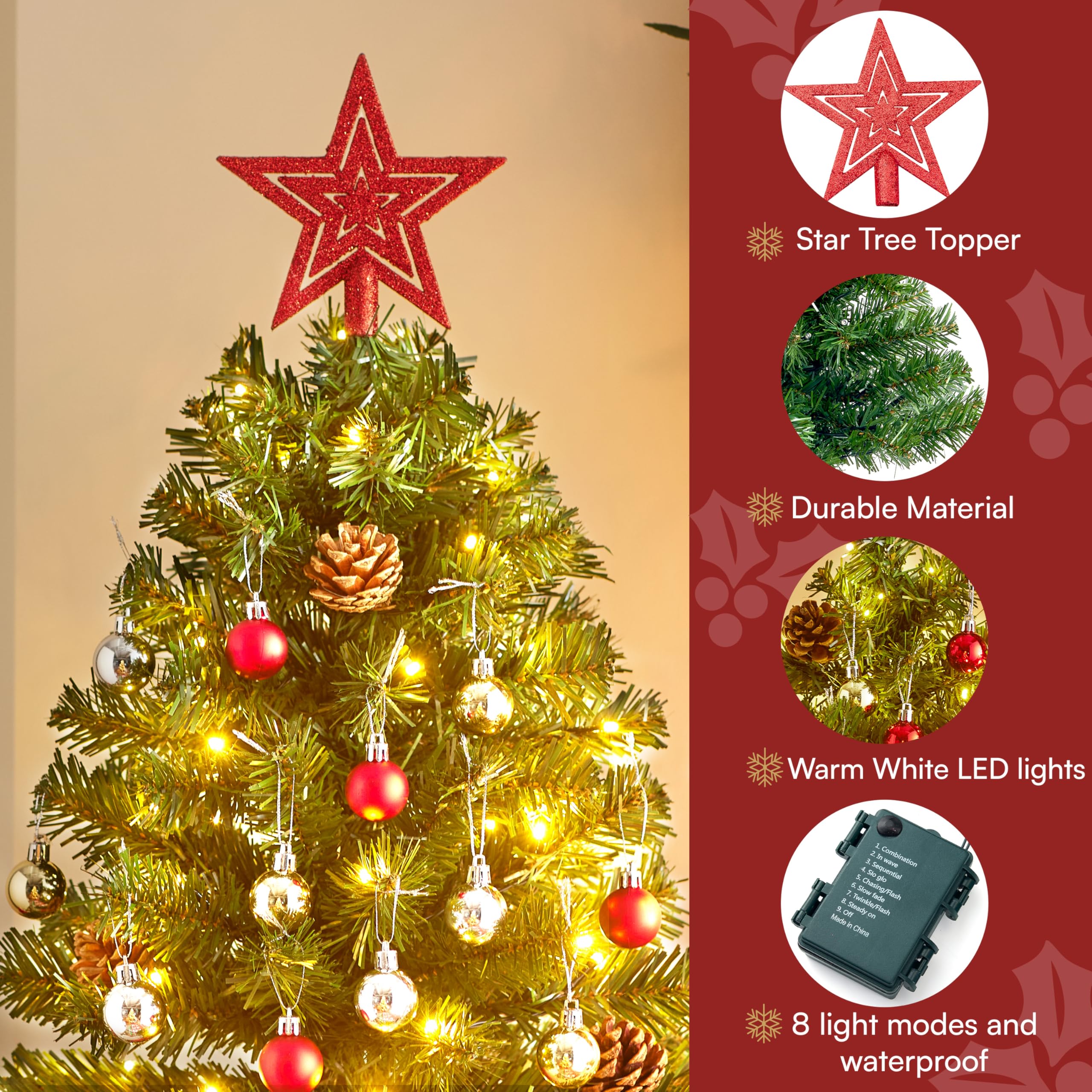 Joiedomi assorted mini ornaments ready to decorate and personalize tree