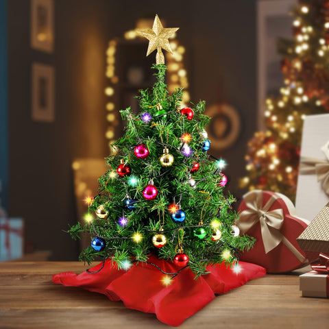 Joiedomi hands hanging ornaments on tree showing simple DIY assembly benefit