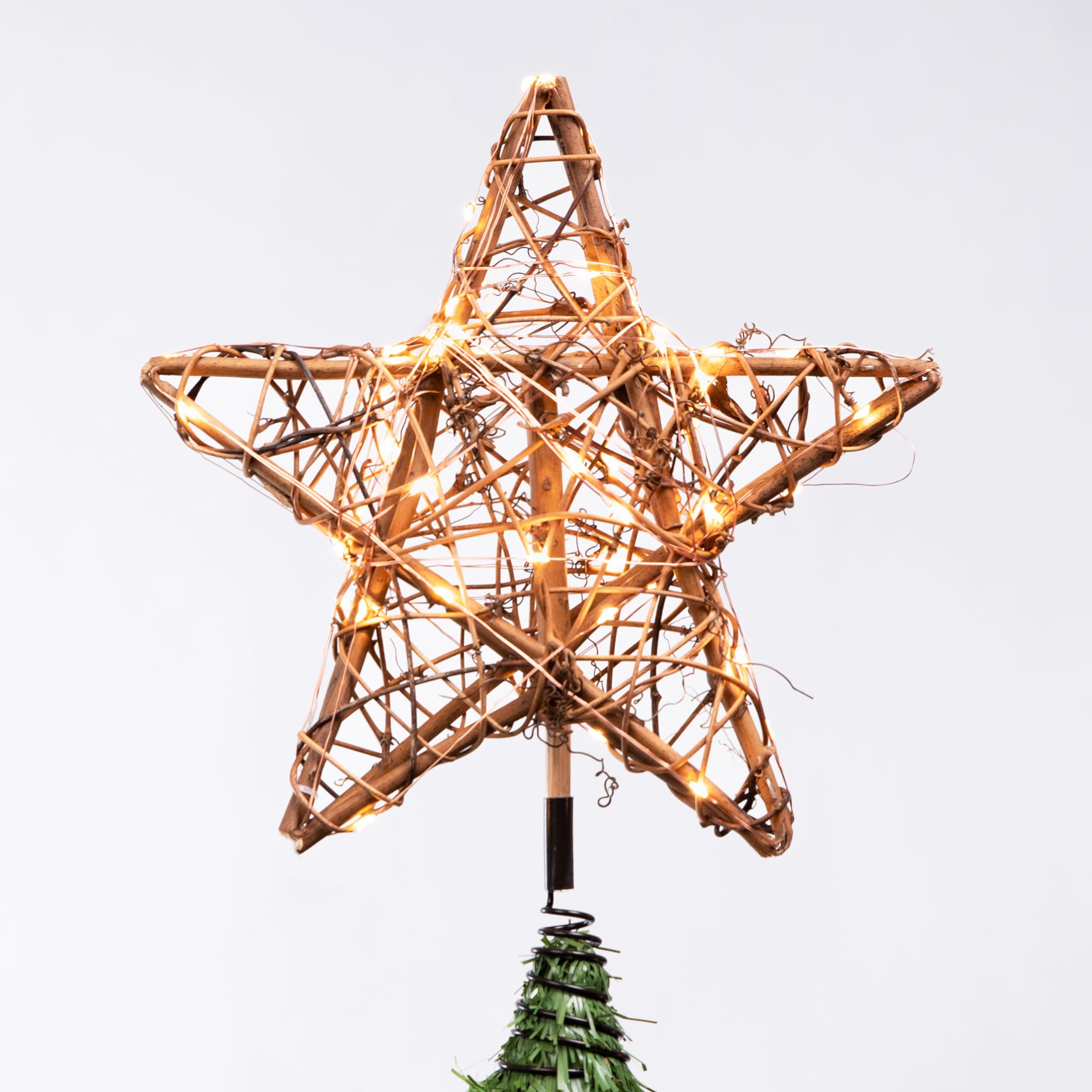 Joiedomi rattan star on event display adding rustic charm and portable lighting