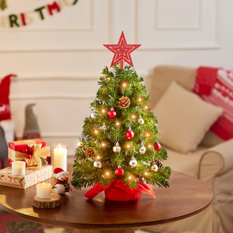 Joiedomi tree on tabletop in living room adding instant seasonal charm