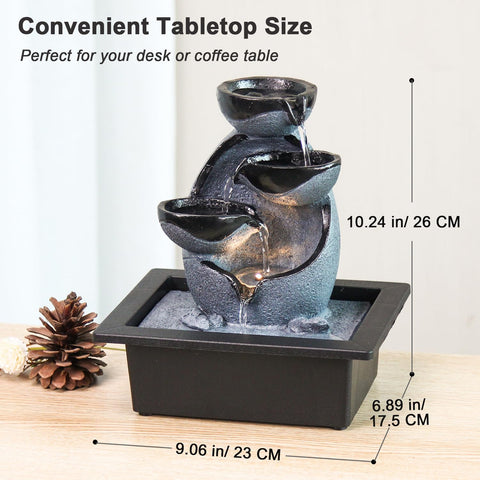 JOINDATAT fountain scale on desk showing compact size for workspace benefit