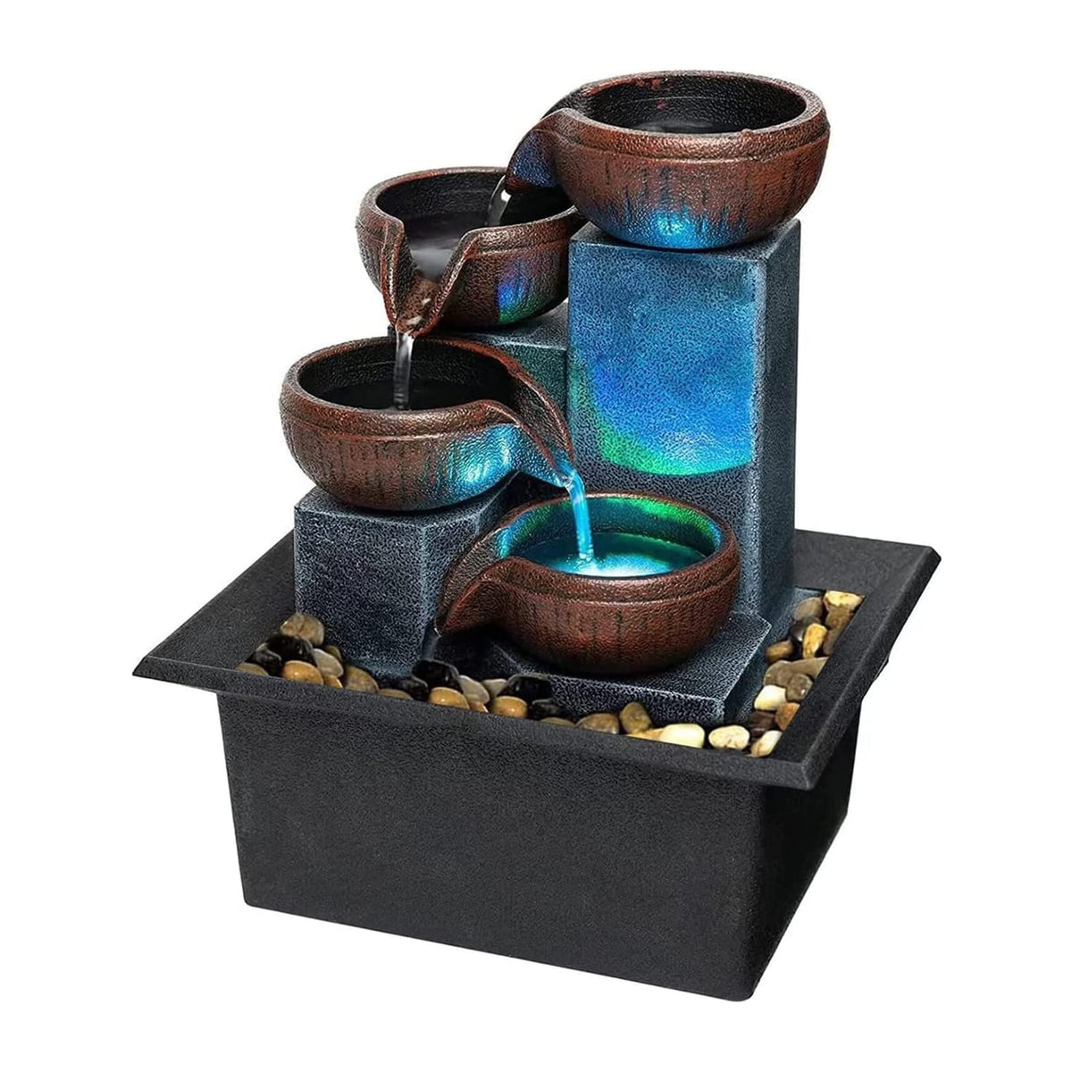 JOINDATAT front view of tabletop fountain creating relaxing decor