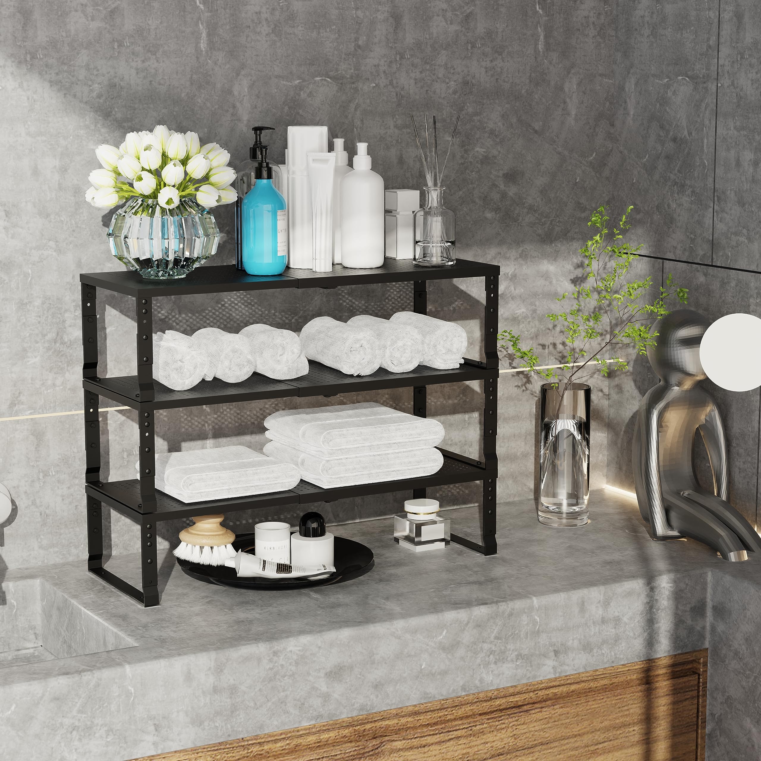 Jojocross stacked two-tier configuration demonstrating doubled storage capacity