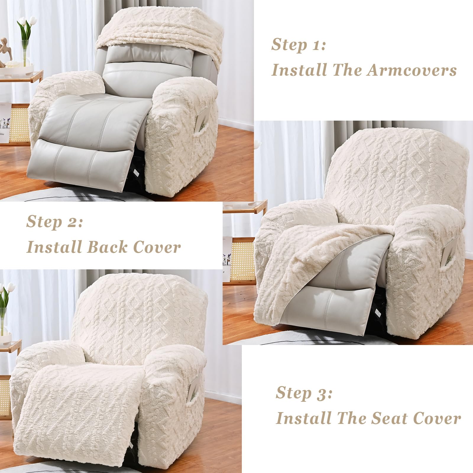 JOKIVTOU cover shown on chair for size comparison ensuring proper fit