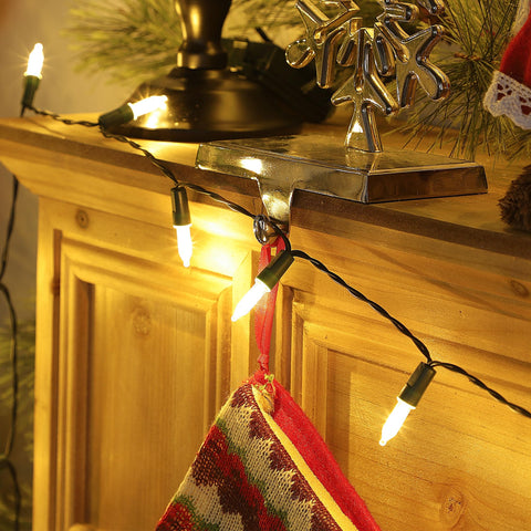Joliyoou lights used in a tabletop centerpiece creating cozy warm white mood lighting