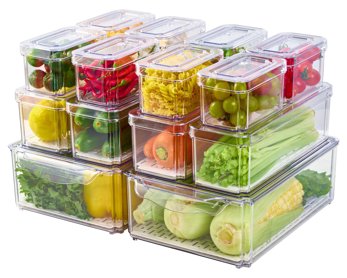 JollyPack front view of 14-pack showing clear bins and lids for quick inventory