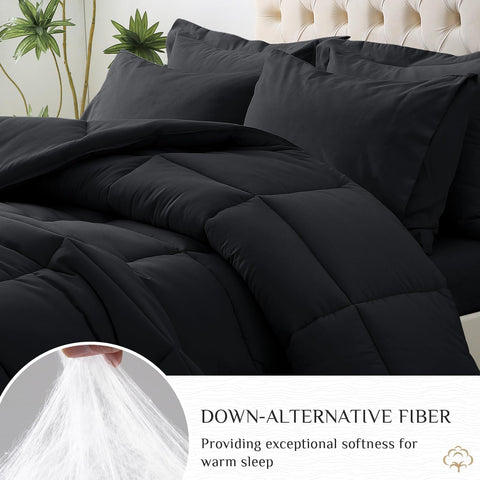 JOLLYVOGUE comforter in room lifestyle showcasing cozy look and easy styling
