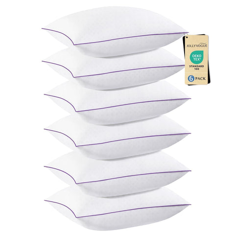 JOLLYVOGUE front packaging showing six pillows, clear hotel-quality presentation