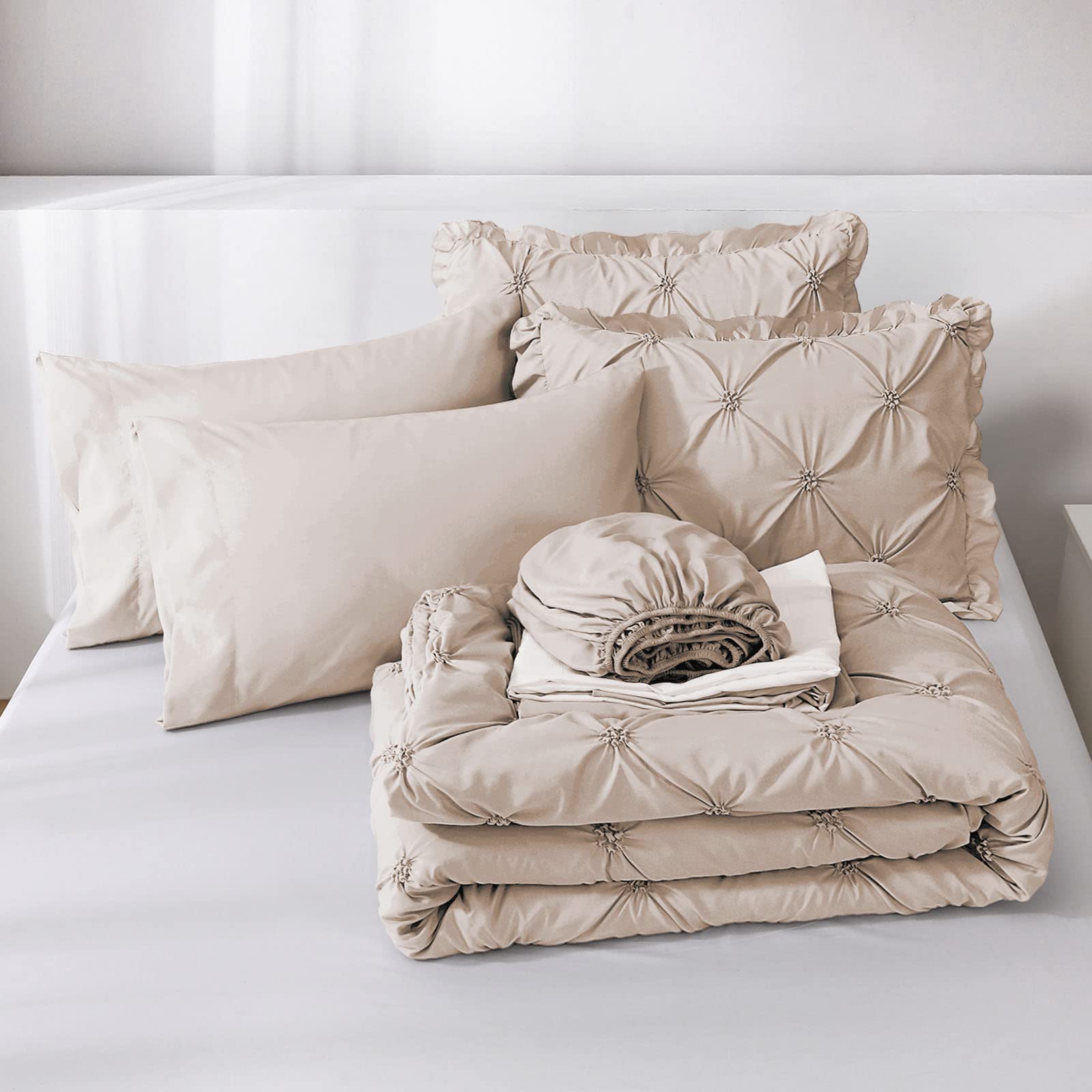 jollyvogue pillowcase pair stacked displaying smooth brushed microfiber comfort