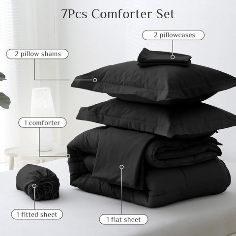 JOLLYVOGUE pillowcases and shams arrangement displaying coordinated bedding set