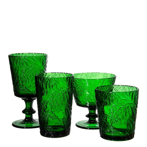 Jomop glass held in hand to show 6.5 inch scale and comfortable grip
