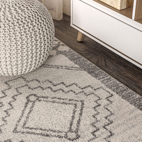 JONATHAN Y rug with chair for scale showing size and placement suitability in rooms
