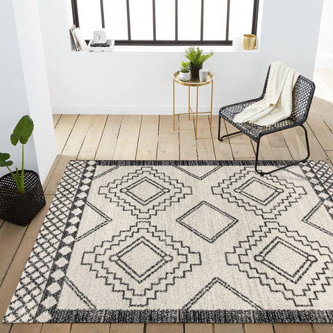 JONATHAN Y under coffee table depicting how rug defines seating area