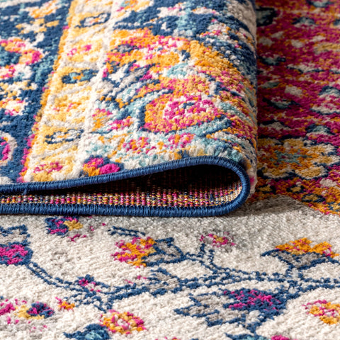 JONATHAN Y rug in living room setting under coffee table — ties room together
