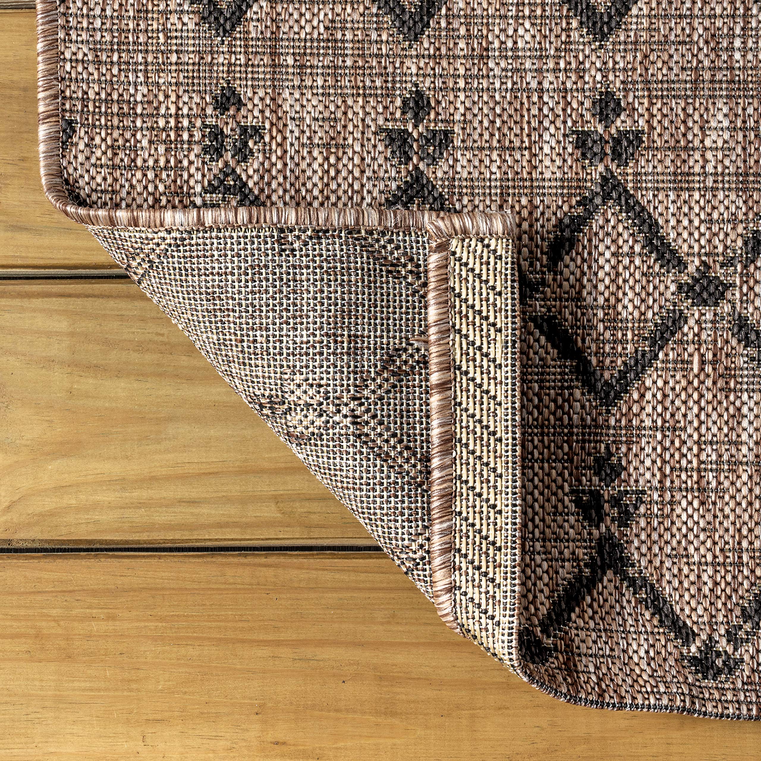 JONATHAN Y rug styled on patio demonstrating outdoor-ready appeal