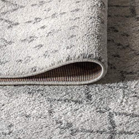 JONATHAN Y dog on rug showing pet-friendly, non-shedding durability