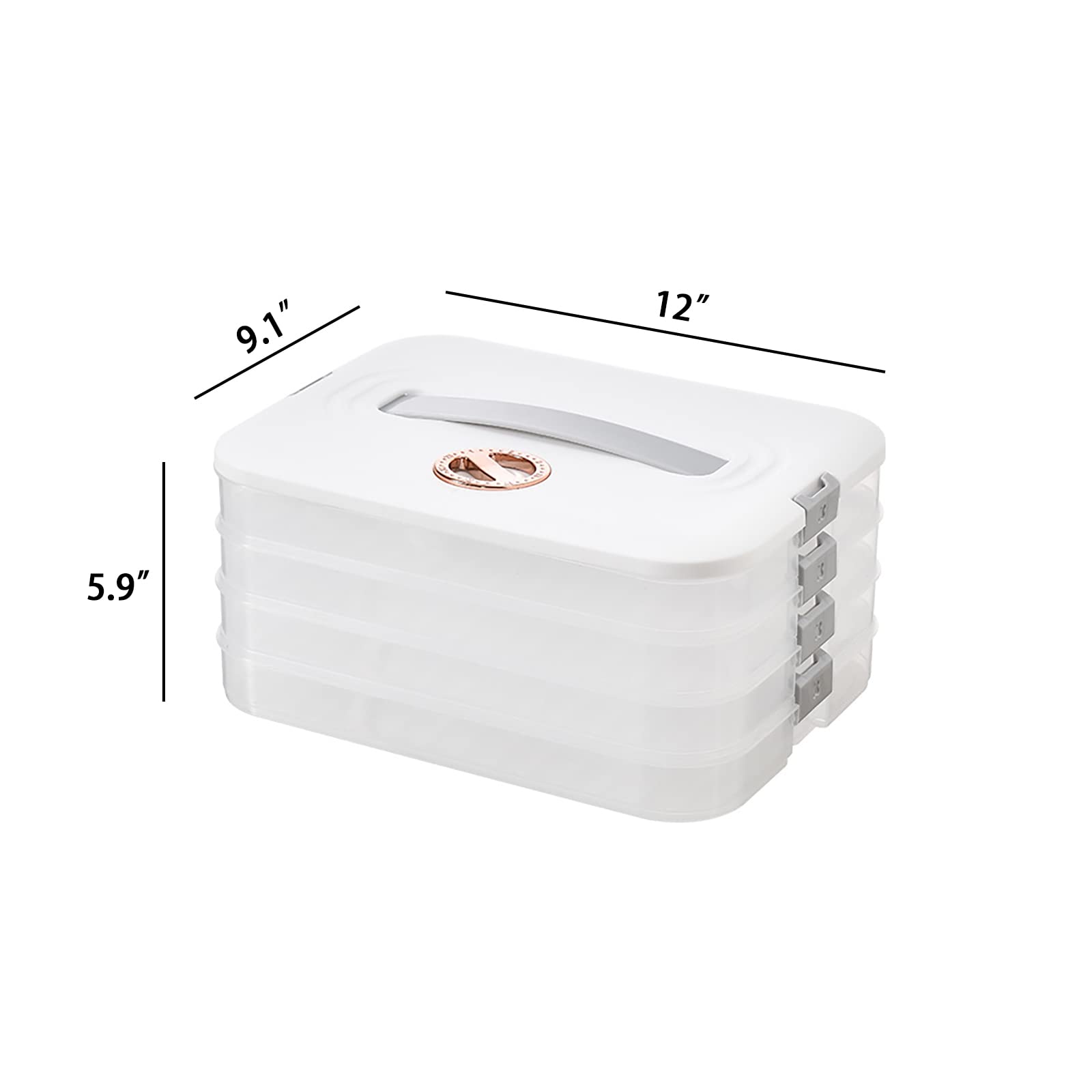 Jonvin top view with flip-top lid open enabling easy single-layer access and serving