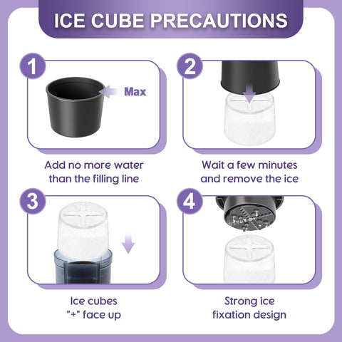 Jooke attachment in use shaving ice into bowl for fast party servings