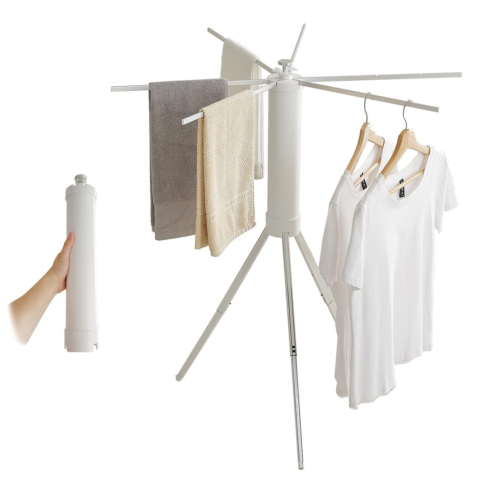 JOOM folded compact storage showing easy tuck-away and space saved