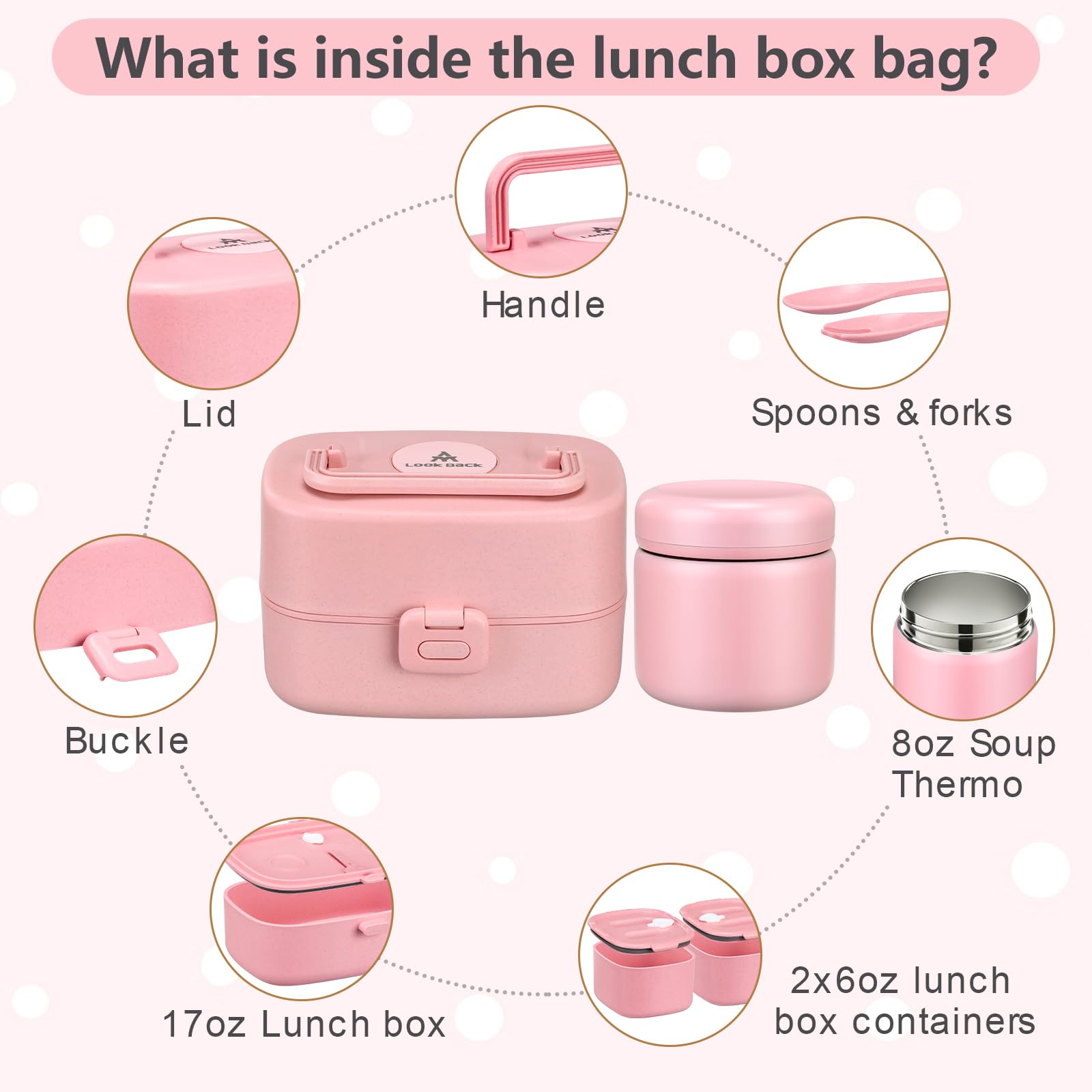 JOOPETALK insulated lunch bag open with packed components demonstrating easy carrying and insulation