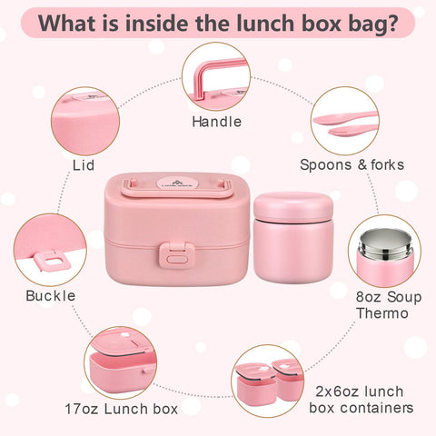 JOOPETALK insulated lunch bag open with packed components demonstrating easy carrying and insulation