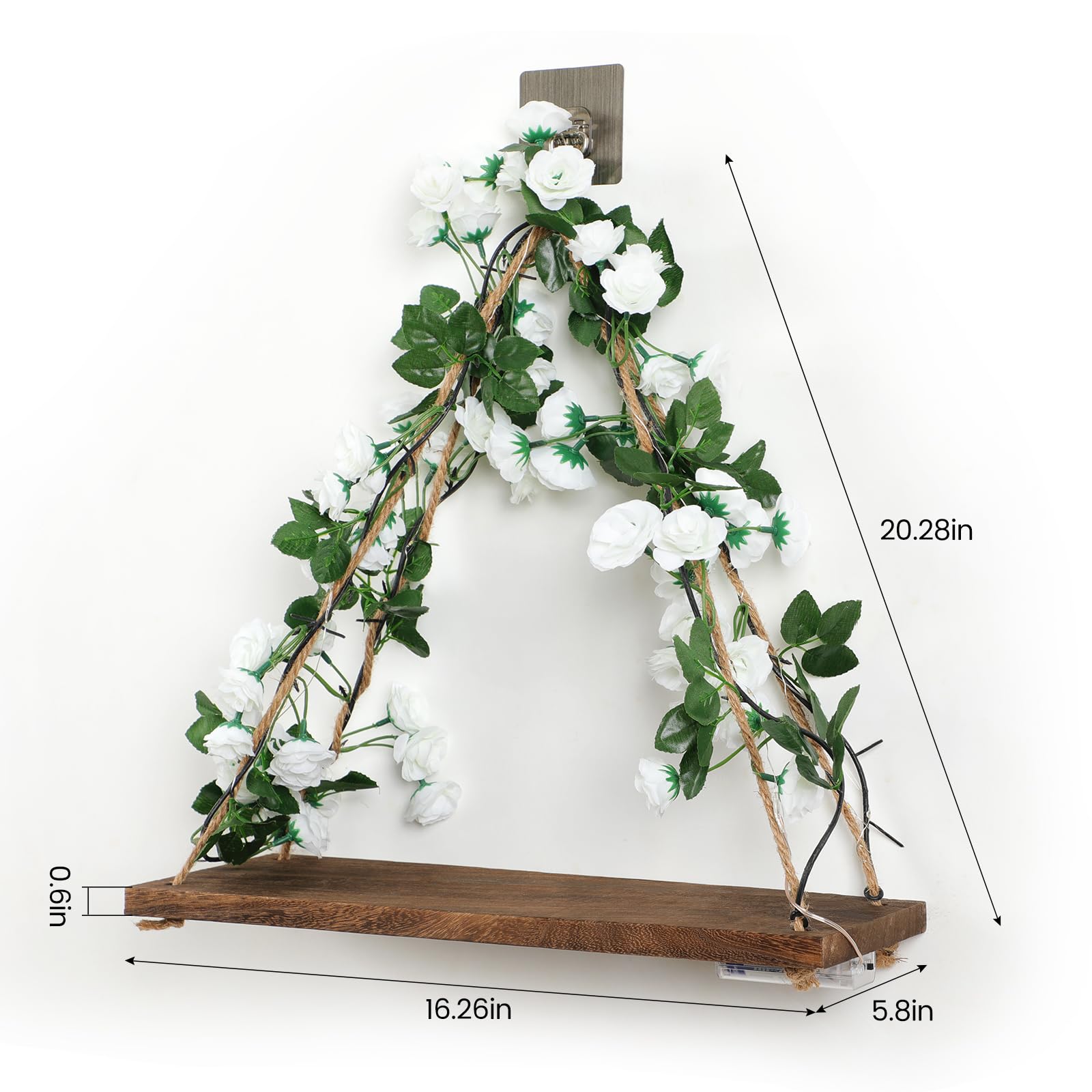 JOPSTDI shelf installed in living room offering stylish wall storage benefit