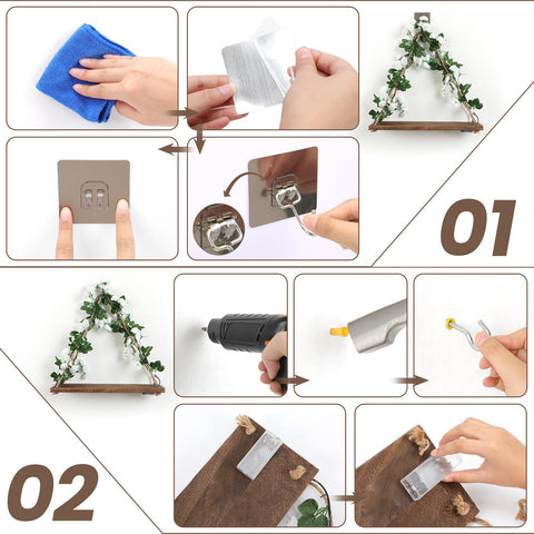 JOPSTDI included mounting hardware and non-drill hooks for easy installation benefit
