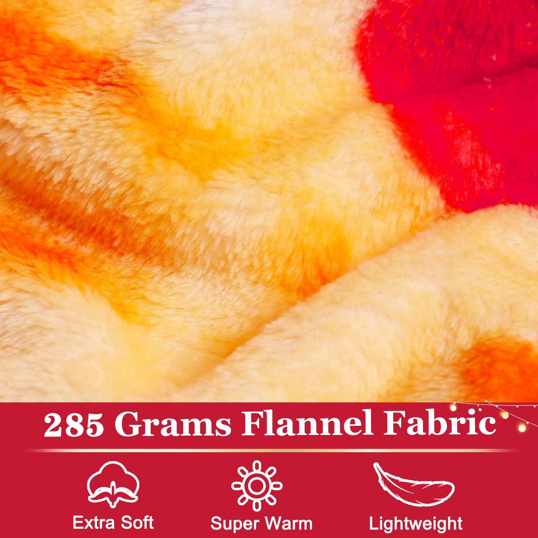 Jorbest pizza blanket label and stitching detail showing durable finish